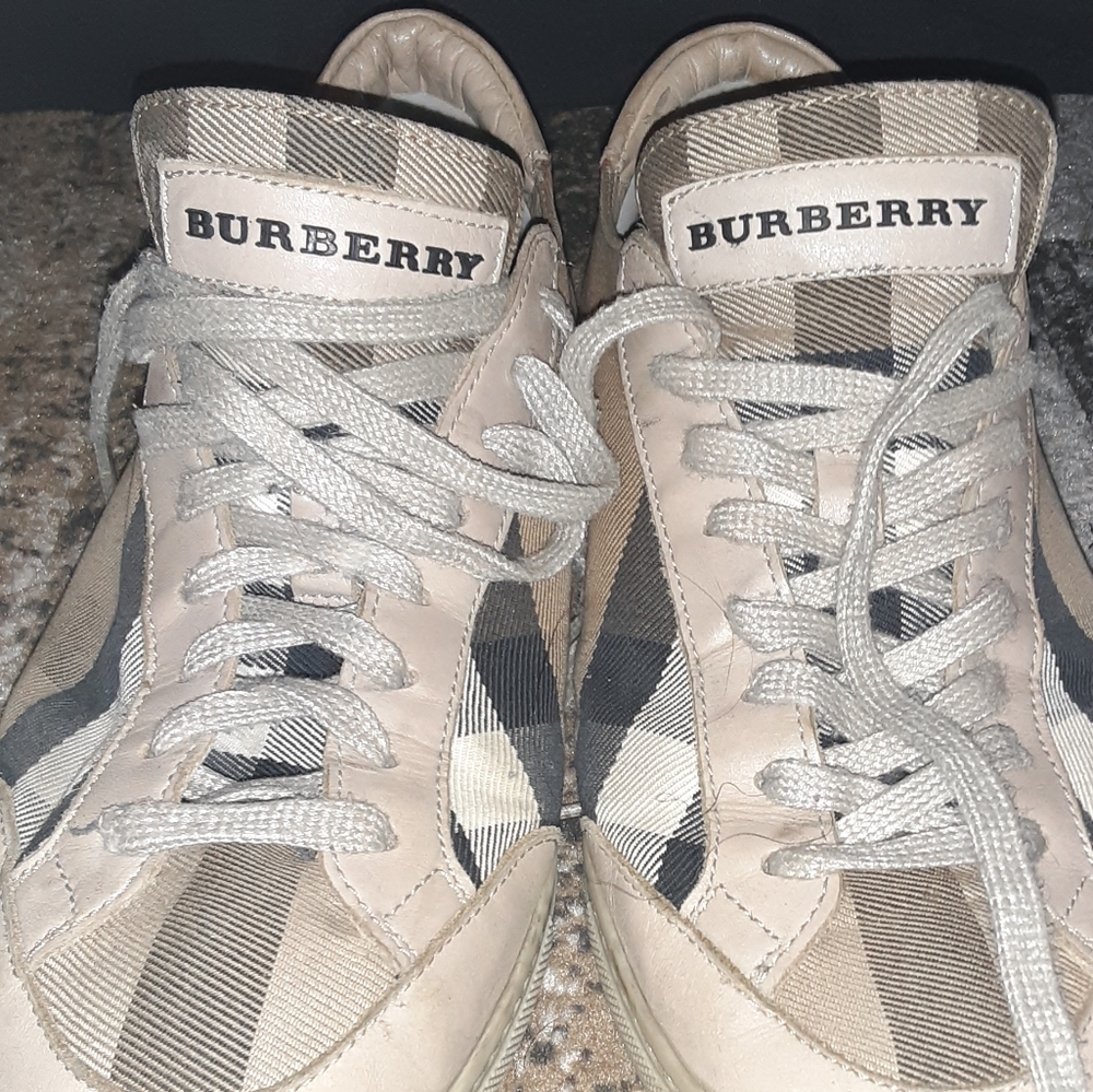 Burberry Plaid Sneakers